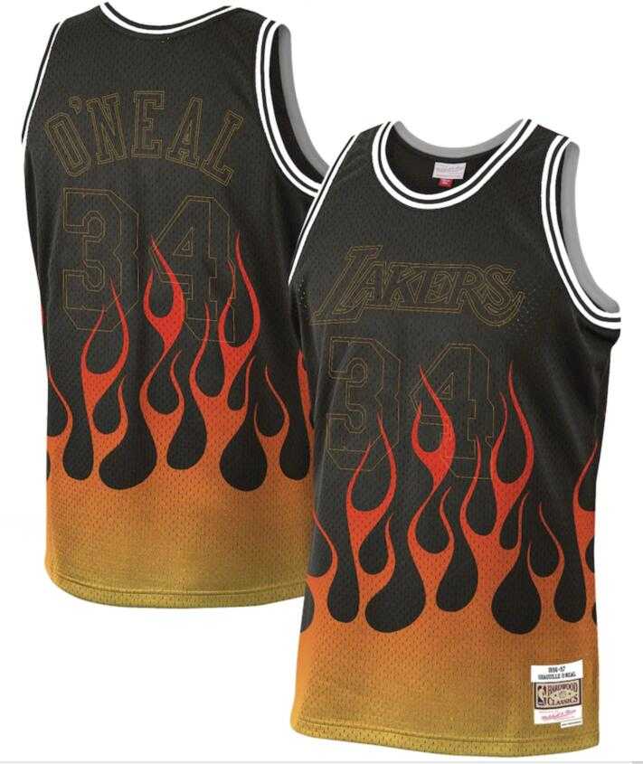 Lakers 34 Shaquille O'Neal Black 1996-97 Hardwood Classics Flames Swingman Jersey Dzhi,We sell and wholesale Lakers 34 Shaquille O'Neal Black 1996-97 Hardwood Classics Flames Swingman Jersey Dzhi on line form chian!